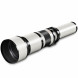 Walimex Pro 650-1300mm 1:8-16 DSLR-Teleobjektiv (Filtergewinde 95mm, IF) für M42 Objektivbajonett weiß-06