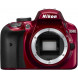 Nikon Kamera D3400 Gehäuse rot-02