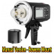 Godox AD600BM 600Ws GN87 HSS Outdoor-Blitz Blitzlicht Blitzgeräte mit Handy Blitz Kopf, 23x23 Zoll Softbox, 7 Zoll Reflektor mit Diffusor und Tragetasche für Canon Nikon Sony DSLR Kameras-09