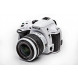 Pentax K 50 SLR-Digitalkamera (16 Megapixel, APS-C CMOS Sensor, 1080p, Full HD, 7,6 cm (3 Zoll) Display, Bildstabilisator) weiß inkl. Objektiv DA L 18-55 mm WR-07