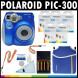 Polaroid PIC-300 Sofortbild-Analog-Kamera (blau) mit (5) Polaroid-300-Sofortbildfilm-Packungen à 10 + Polaroid-Neoprentasche + Polaroid-Reinigungsset +-Hals and Handschlaufe + (4) AA-Batterien-06