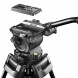 Mantona Dolomit 1100 Videostativ 133 cm (inkl. Fluid-Neiger, Wasserwaage, Schnellwechselplatte) für DSLR und Videokamera-05