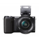 Sony NEX-5 Kompakte Systemkamera (16,1 Megapixel Exmor APS-C CMOS Sensor, 7,6 cm (3 Zoll) LCD-Display, Full HD, WiFi, NFC) inkl. SEL-P1650 und SEL-55210 schwarz-08