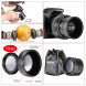 Neewer® 58MM 2x Tele und 0.45x Weitwinkel (mit Makro) High Definition Objektive für Canon Digital Rebel T3i T5i T4i T3 T2i T1i XSi XTi XT SL1 / EOS 700D 650D 600D 1100D 550D 500D 450D 400D 350D 100D Digitale Spiegelreflexkameras + 6-in-1 Professional Clea-08