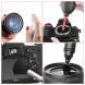 Neewer® 58MM 2x Tele und 0.45x Weitwinkel (mit Makro) High Definition Objektive für Canon Digital Rebel T3i T5i T4i T3 T2i T1i XSi XTi XT SL1 / EOS 700D 650D 600D 1100D 550D 500D 450D 400D 350D 100D Digitale Spiegelreflexkameras + 6-in-1 Professional Clea-08