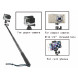 Supremery SupPole Q3 Erweiterbarer Selfie Stick Pole Selfiestange Stativ / Einbeinstativ + Dreibein Standfuß für GoPro Hero, Hero 4/3+/3/2/1 hd Kameras and Kompaktkameras mit 1/4" Gewindebohrung and Smartphones, mit Handy-Halter + GoPro Stativgewinde Adapter-09