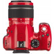 Pentax K 50 SLR-Digitalkamera (16 Megapixel, APS-C CMOS Sensor, 1080p, Full HD, 7,6 cm (3 Zoll) Display, Bildstabilisator) rot inkl. Objektiv DA L 18-55 mm WR-07