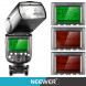 Neewer® 2.4G Funk 1/8000 HSS TTL Master / Slave-Blitz Speedlite Set für Sony-Kamera mit neuen Mi-Schuh, enthält (1) NW880S Blitz + (1) N1T-S Auslöser + (1) Hart and Weich Blitz-Diffusor + 35 Stück Farbfilter-08