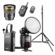 Walimex Pro Light Shooter 360 Porträt Set (85 mm/1:1,4 Portraitobjektiv, Funkauslöser, Lampenstativ) für Nikon-05