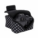 Flexible Neopren DSLR / SLR Kameratasche von USA Gear für Canon EOS 700D , Nikon D3300 , Sony Alpha A7 und mehr digitale SLR-Kameras , Flexsleeve , schwarz weiß gepunktet-08