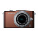 Olympus Pen E-PM1 Systemkamera (12 Megapixel, 7,6 cm (3 Zoll) Display, bildstabilisiert) braun mit 14-42mm Objektiv silber-04