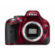 Nikon D5200 SLR-Digitalkamera (24,1 Megapixel, 7,6 cm (3 Zoll) TFT-Display, Full HD, HDMI) nur Gehäuse rot-06