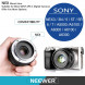 Neewer® NW-E-35-1,7 35mm f / 1.7 Manueller Fokus Prime Fest Objektiv für Sony E-Mount Digitalkameras, wie Sony NEX3, 3N, 5, 5T, 5R, 6, 7, A5000, A5100, A6000, A6100 und A6300-07