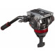 Manfrotto MVH502A Pro Fluid Video Neiger mit 75 mm Halbkugel und 504PL-02