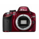 Nikon D3200 SLR-Digitalkamera (24 Megapixel, 7,4 cm (2,9 Zoll) Display, Live View, Full-HD) Kit inkl. AF-S DX 18-55 VR II Objektiv rot-06