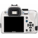Pentax K 50 SLR-Digitalkamera (16 Megapixel, APS-C CMOS Sensor, 1080p, Full HD, 7,6 cm (3 Zoll) Display, Bildstabilisator) weiß inkl. Objektiv DA L 18-55 mm WR-07