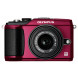Olympus E-PL2 Systemkamera (12 Megapixel, 7,6 cm (3 Zoll) Display, bildstabilisiert) rot mit 14-42mm Objektiv schwarz-04
