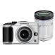 Olympus E-PL2 Systemkamera (12 Megapixel, 7,6 cm (3 Zoll) Display, bildstabilisiert) silber mit 14-42 mm and 40-150 mm Objektiven silber-05