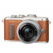 Olympus PEN E-PL8 Kompakte Systemkamera (16 Megapixel, elektrischer Zoom, Full HD, 7,6 cm (3 Zoll) Display, Wifi) inkl. 14-42 mm Pancake Objektiv braun/silber-08