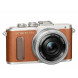 Olympus PEN E-PL8 Kompakte Systemkamera (16 Megapixel, elektrischer Zoom, Full HD, 7,6 cm (3 Zoll) Display, Wifi) inkl. 14-42 mm Pancake Objektiv braun/silber-08
