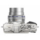 Olympus PEN E-PL7 Kompakte Systemkamera (16 Megapixel, elektrischer Zoom, Full HD, 7,6 cm (3 Zoll) Display, Wifi) inkl. 14-42 mm Pancake Objektiv silber/silber-025